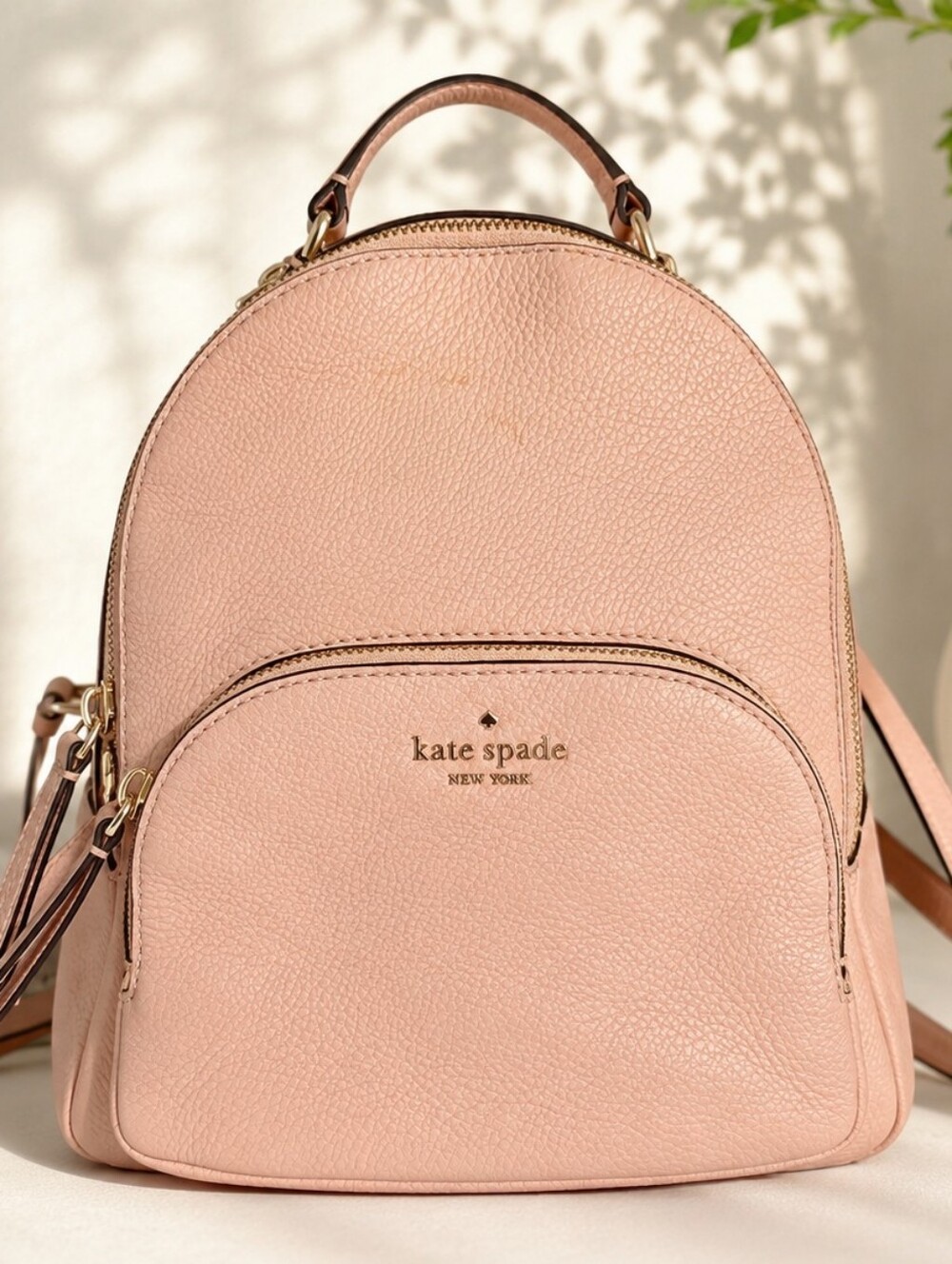 kate spade Blush Pink Leather Backpack